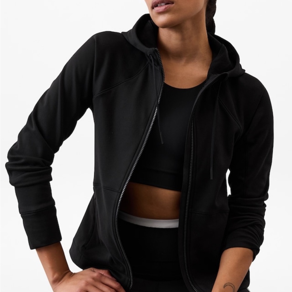 Athleta Small Black Unstoppable Zip-Up Hoodie (older style)